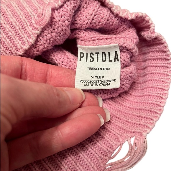 Pistola Eva Distressed Cotton Shaker Stitch Crewneck Sweater Size XL - Picture 11 of 13